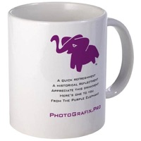 Photo Grafix Purple Elephant Gift Shop Mug